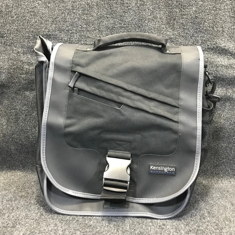 Kensington Saddlebag Ultra Black Unisex Size Messenger F4355‎ Messenger Bag